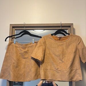 BCBGeneration Tan Mini Skirt